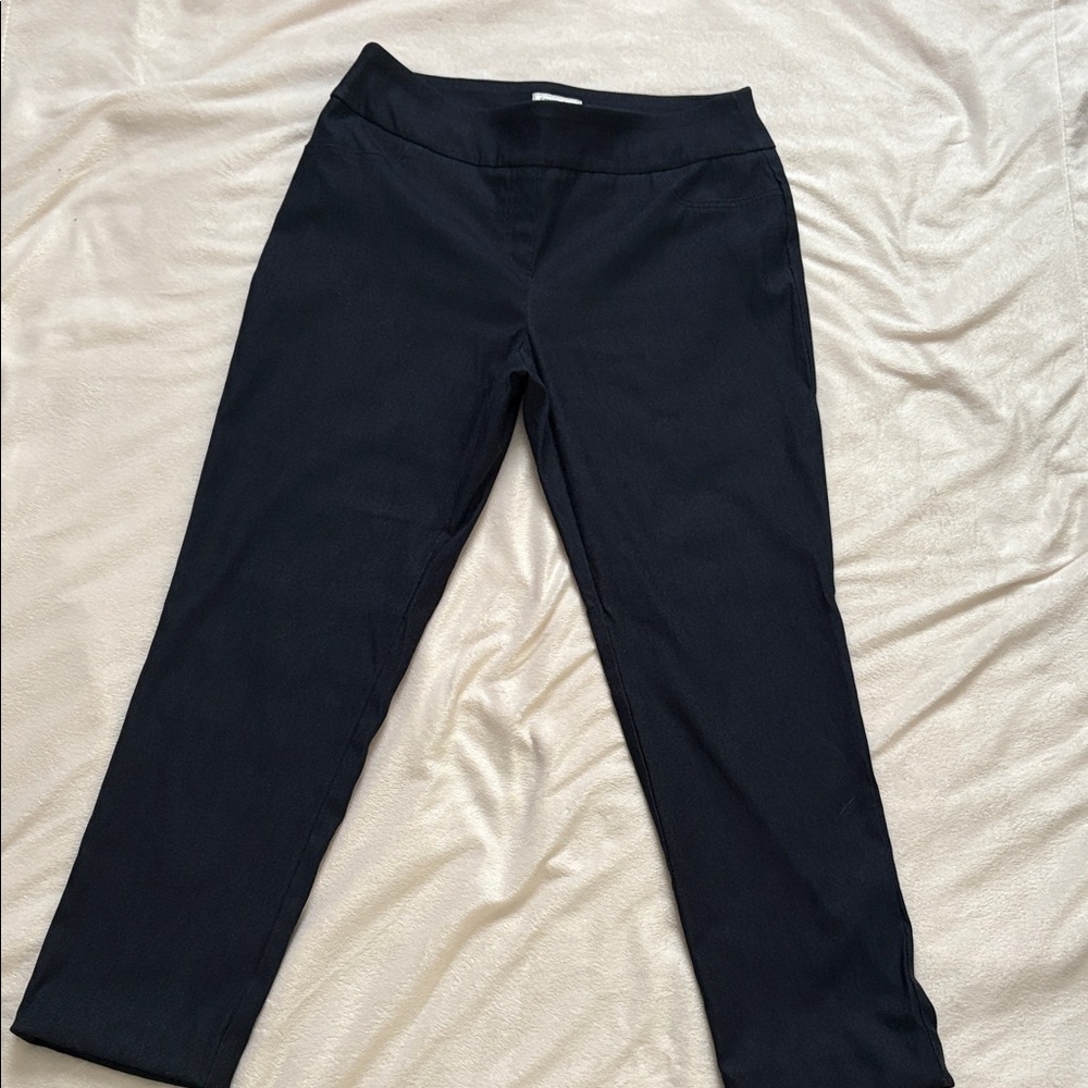 Charter Club petite dark blue stretch  dress Pant 12p